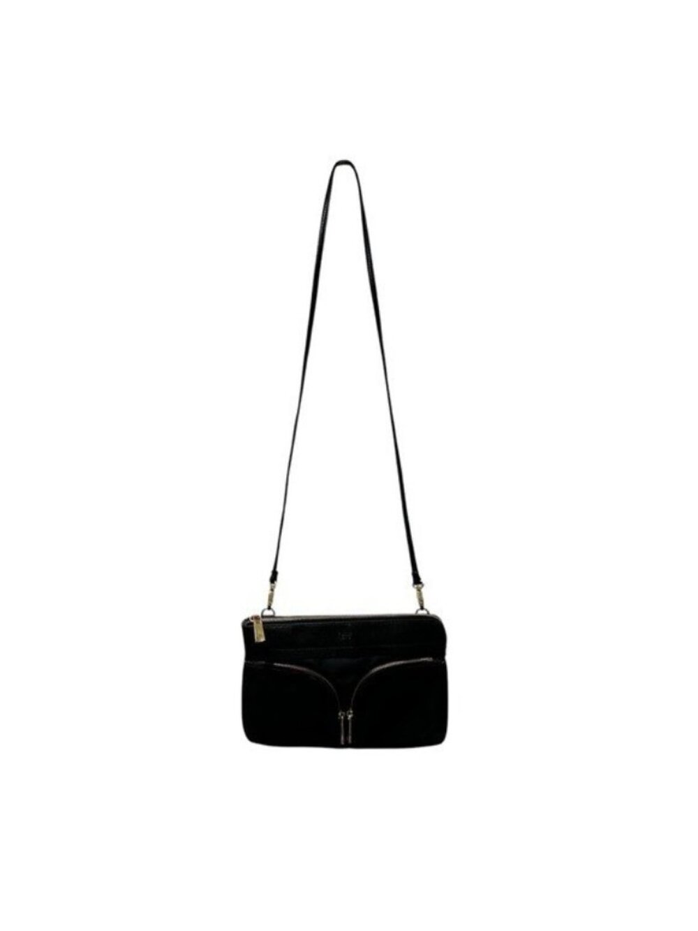 Tutilo New York Boost Crossbody Handbag Purse Black Nylon Travel Bag Clutch